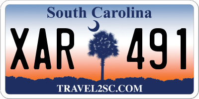 SC license plate XAR491