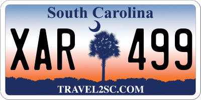 SC license plate XAR499