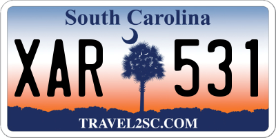 SC license plate XAR531