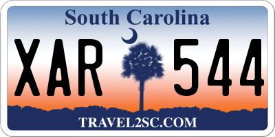 SC license plate XAR544