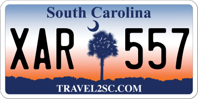 SC license plate XAR557