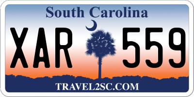 SC license plate XAR559