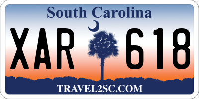 SC license plate XAR618