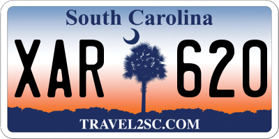 SC license plate XAR620