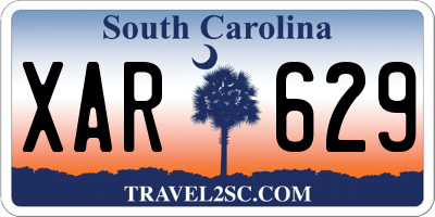 SC license plate XAR629