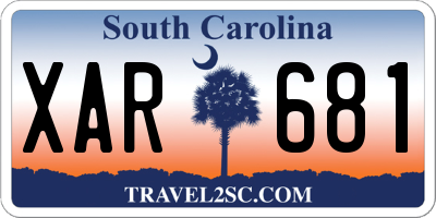 SC license plate XAR681