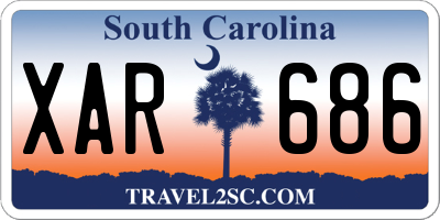 SC license plate XAR686