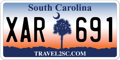 SC license plate XAR691