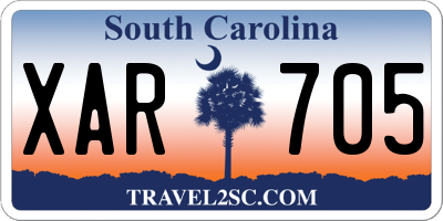 SC license plate XAR705