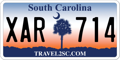 SC license plate XAR714