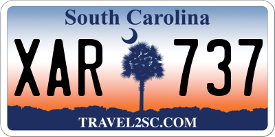 SC license plate XAR737