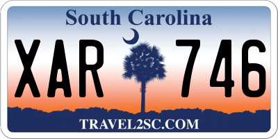 SC license plate XAR746