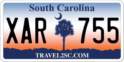 SC license plate XAR755
