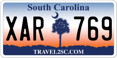 SC license plate XAR769