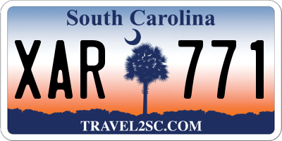 SC license plate XAR771