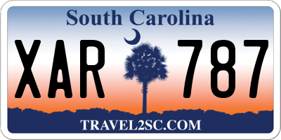 SC license plate XAR787