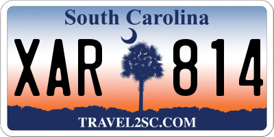 SC license plate XAR814