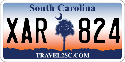 SC license plate XAR824
