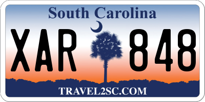 SC license plate XAR848