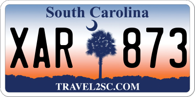 SC license plate XAR873