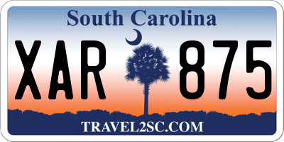 SC license plate XAR875