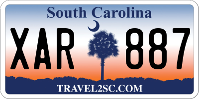 SC license plate XAR887