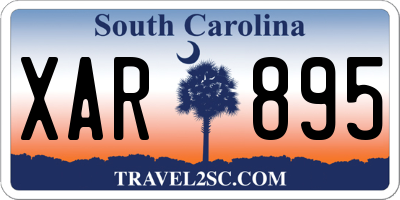 SC license plate XAR895