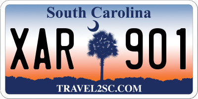 SC license plate XAR901