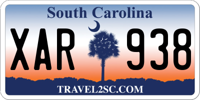 SC license plate XAR938