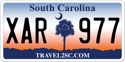 SC license plate XAR977