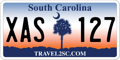 SC license plate XAS127