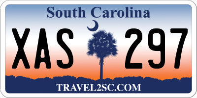 SC license plate XAS297