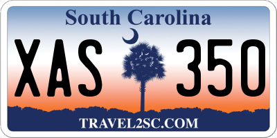 SC license plate XAS350