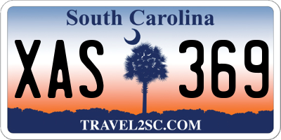 SC license plate XAS369