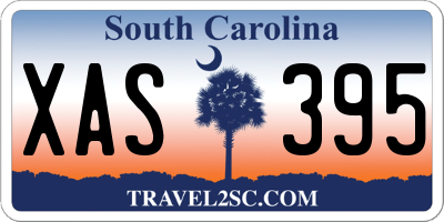 SC license plate XAS395