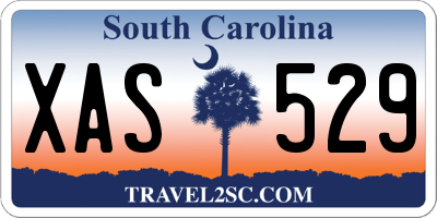 SC license plate XAS529