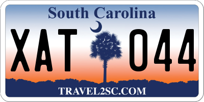 SC license plate XAT044