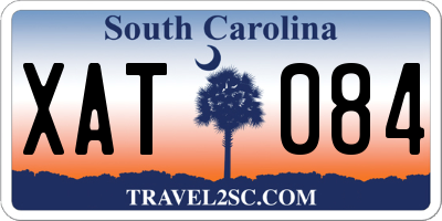 SC license plate XAT084