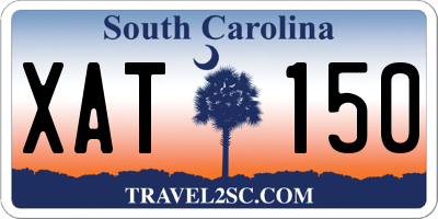 SC license plate XAT150