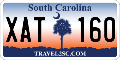 SC license plate XAT160