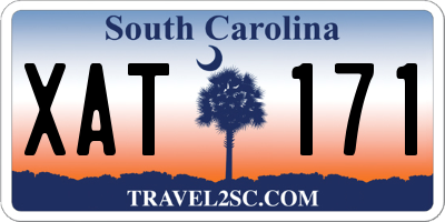 SC license plate XAT171