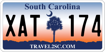 SC license plate XAT174