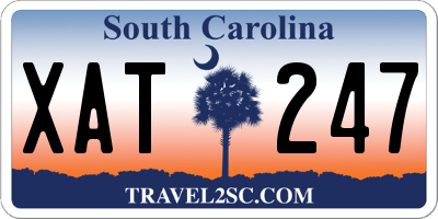 SC license plate XAT247