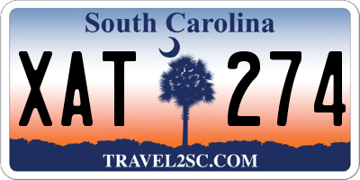 SC license plate XAT274