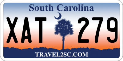 SC license plate XAT279