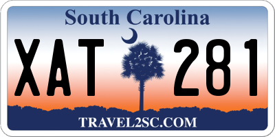 SC license plate XAT281