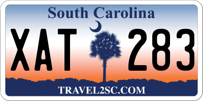 SC license plate XAT283