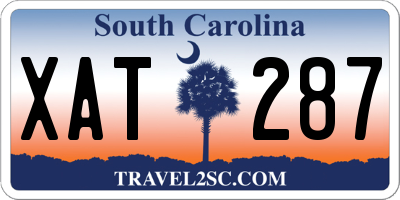 SC license plate XAT287
