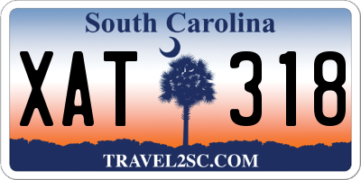 SC license plate XAT318