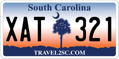 SC license plate XAT321